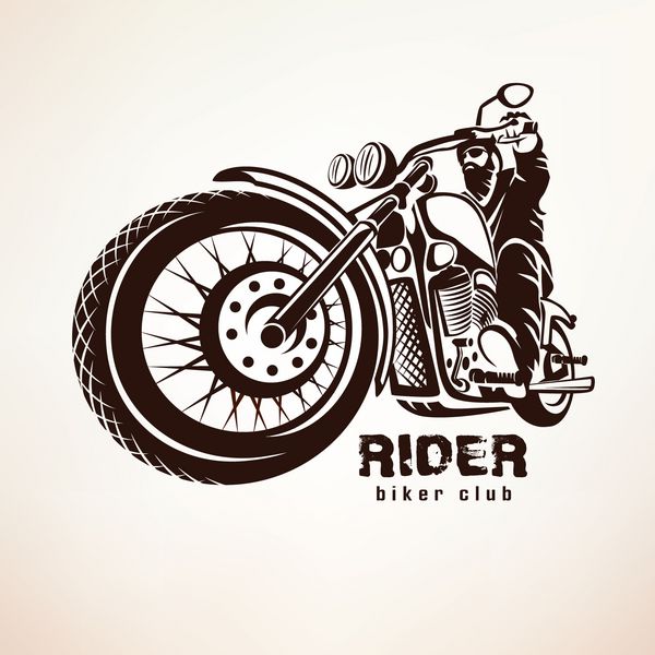 دوچرخهسواری موتور سیکلت grunge silhouette