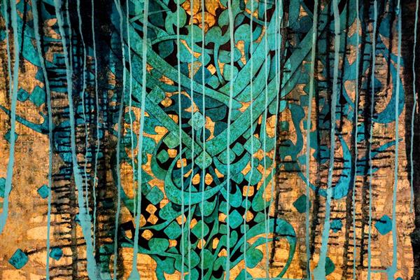 معنا نقاشیخط زیبای فارسی پوستر دیواری