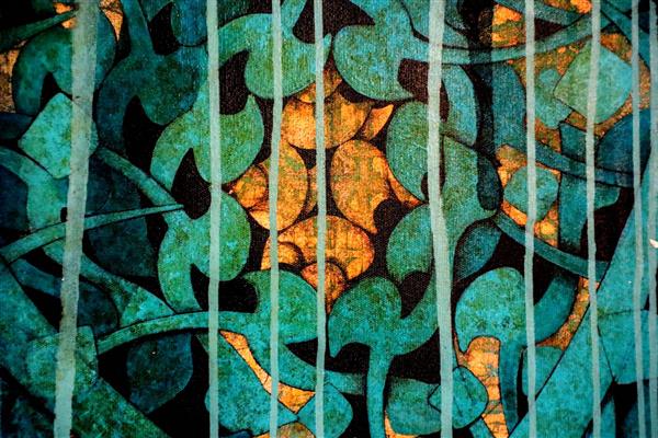 معنا نقاشیخط زیبای فارسی پوستر دیواری نمای نزدیک