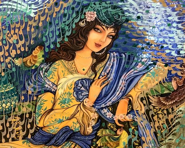 مهر مهرویان نقاشی و نگارگری دختر ایرانی