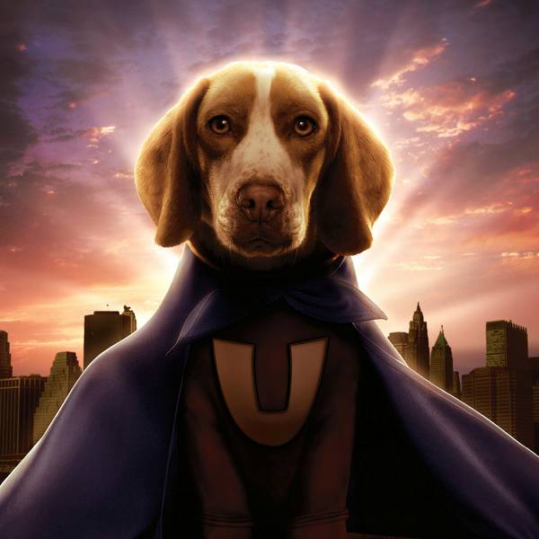 قهرمان سگ کارتونی طرح پوستر