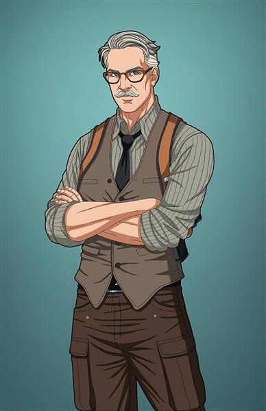 دکتر عینک نقاشی دیجیتال پروفسور