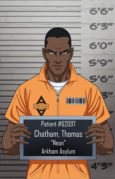 مرد زندانی سیاه پوست نقاشی دیجیتال