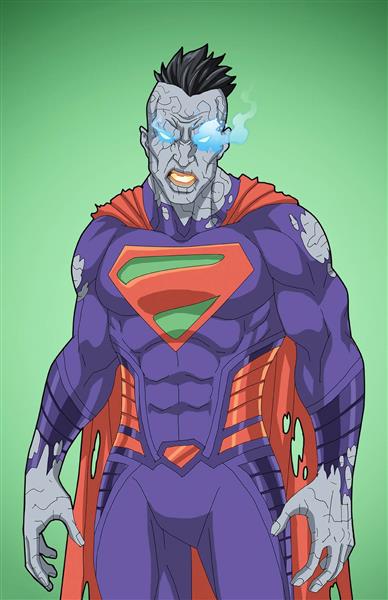 سوپرمن شرور نقاشی دیجیتال