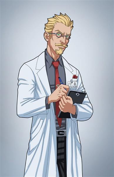 دکتر بلوند نقاشی دیجیتال