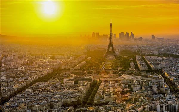 پاریس در صبح نقاشی اثر جو پردی