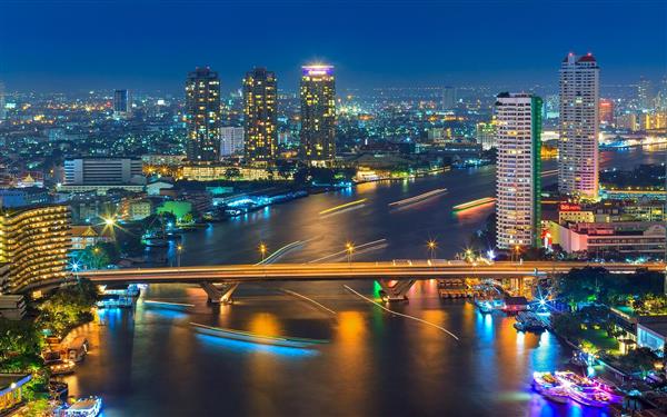 منظره شهر بانکوک پایتخت تایلند