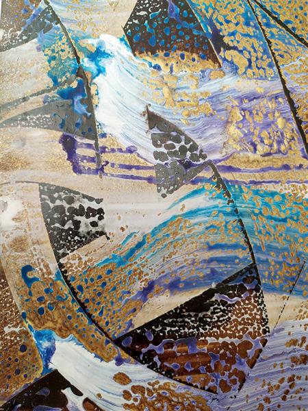 بدون مرز تابلو نقاشی خط اثر مسعود محبی فر