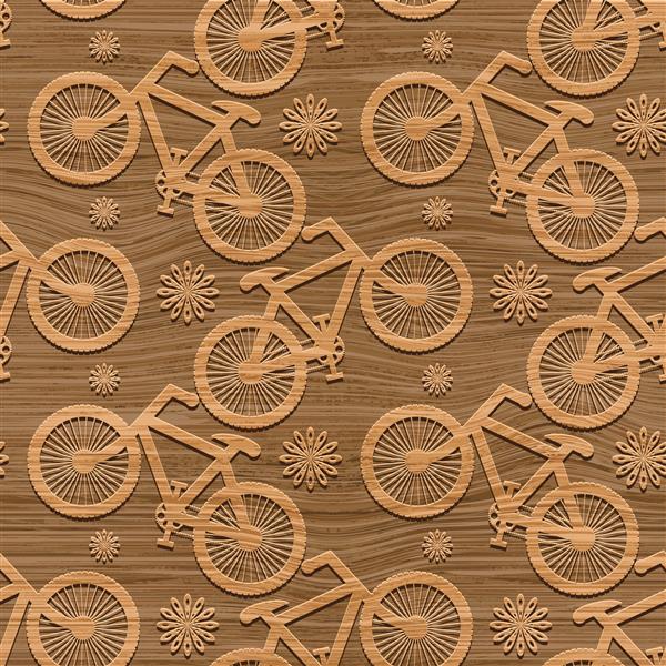 زمینه دوچرخه های چوبی