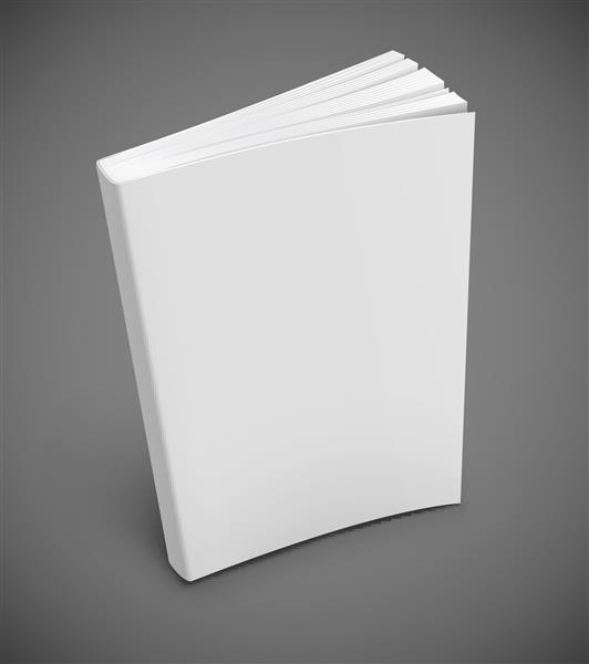 جلد کتاب خالی تصویر وکتور از گرادیان مش استفاده شده از اشیا شفافی که برای طراحی سایه و چراغ استفاده می شود