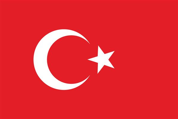 وکتور پس زمینه پرچم ترکیه