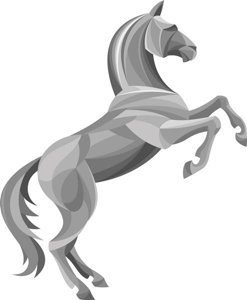 اسب نقره ای
