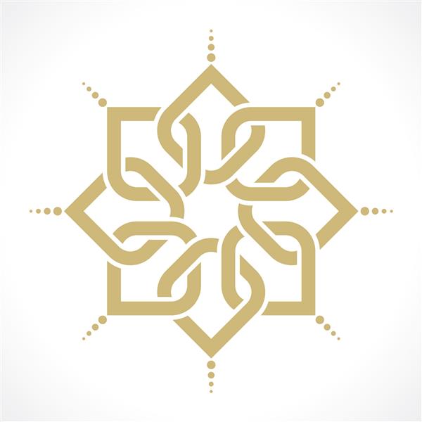 الگوی عربی تابشی هندسی