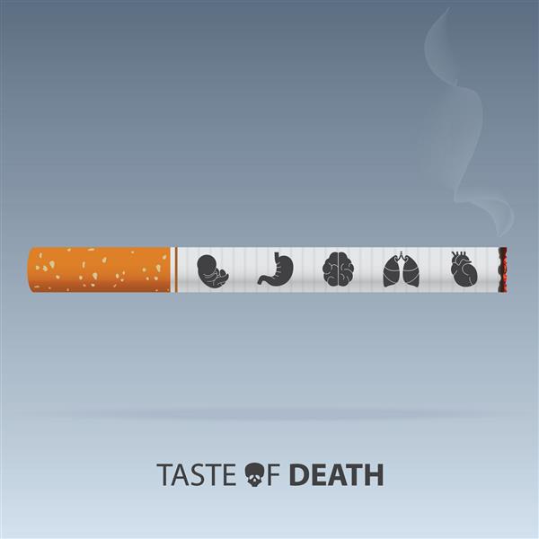 سی و یکم مه روز جهانی بدون دخانیات آگاهی از روز عدم استعمال دخانیات سم سیگار وکتور تصویرسازی