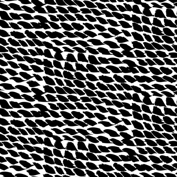 الگوی کشیده شده با دست بافته شده با دست شکل های ارگانیک و علائم طناب وکتور بافت بدون درز برای چاپ در رنگ های سیاه و سفید برای مد زمستان پاییز