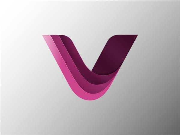 عناصر الگوی طراحی نماد آرم نامه V