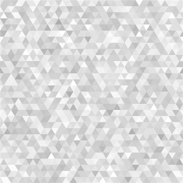 وکتور زمینه موزاییکی انتزاعی مثلث بدون درز سفید