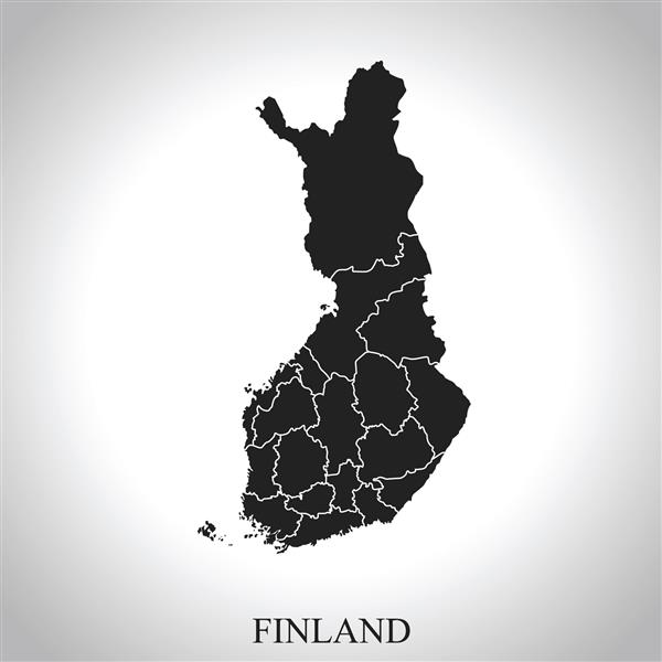 نقشه فنلاند