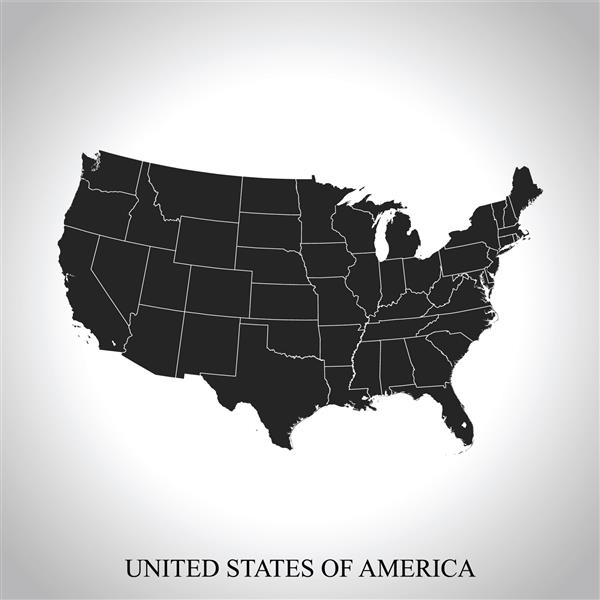 نقشه ایالات متحده آمریکا