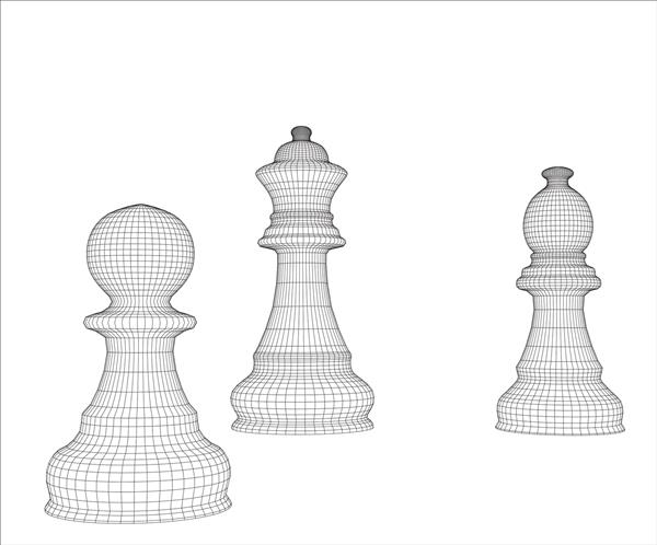 شطرنج در وکتور رئوس مطالب شطرنج مهره های شطرنج برای مدرسه شطرنج یا باشگاه شطرنج