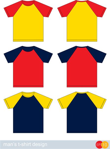 مجموعه ای از الگوهای تی شرت های مردانه