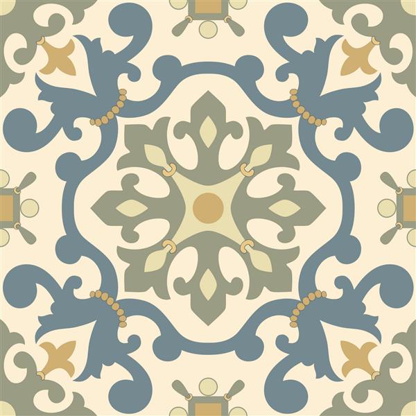 زیور آلات سنتی عربی برای طراحی شما بدون درز وکتور زمینه الگوی تزئینی گل