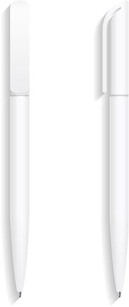 قلم مداد مارکر مجموعه ای از الگوهای لوازم التحریر هویت شرکتی و مارک تجاری تصویر جدا شده روی پس زمینه سفید الگوی ساختگی آماده برای طراحی شما بردار