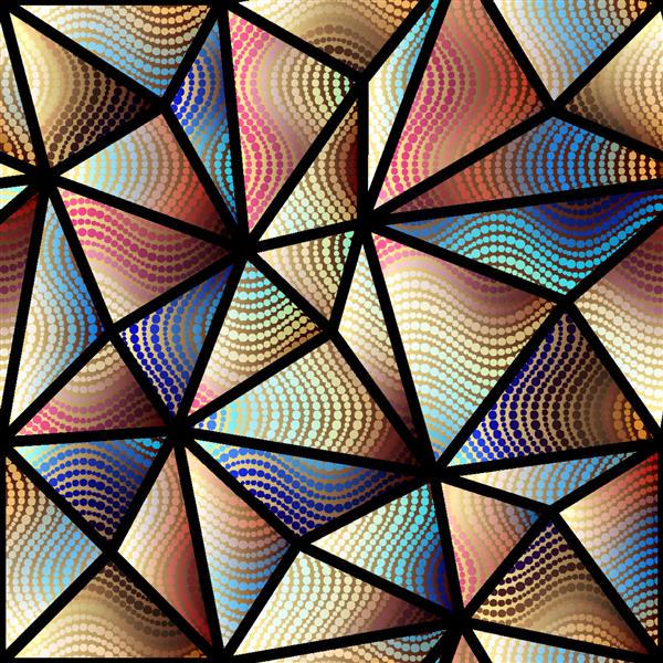الگوی پس زمینه بدون درز مثلث انتزاعی الگوی هندسی