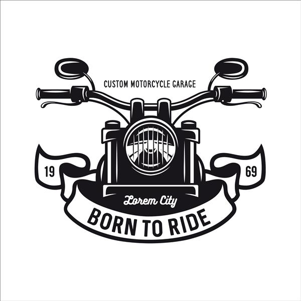 گرافیک تی شرت موتور سیکلت جذاب متولد نقل قول سوار شدن تصویر برداری