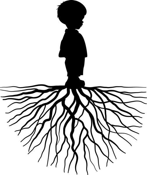 شبح کودک با ریشه