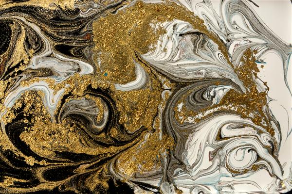 زمینه اکریلیک انتزاعی مرمر سنگ مرمر بافت آثار هنری الگوی موج دار عقیق پودر طلا