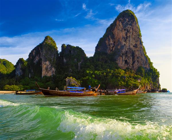 تایلند طبیعت گرمسیری چشم انداز زیبا پس زمینه گردشگری هزینه دریا