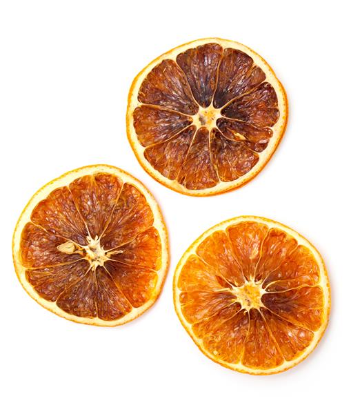 پرتقال خشک شده نمای بالا