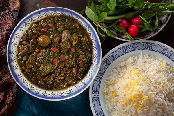 غذای سنتی غورمه سبزی ایرانی