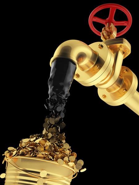 تبدیل روغن نفت به طور مستقیم به پول مفهوم تجارت طلای سیاه استخراج مواد معدنی همانطور که هست جدا شده روی سیاه خط لوله نقدی