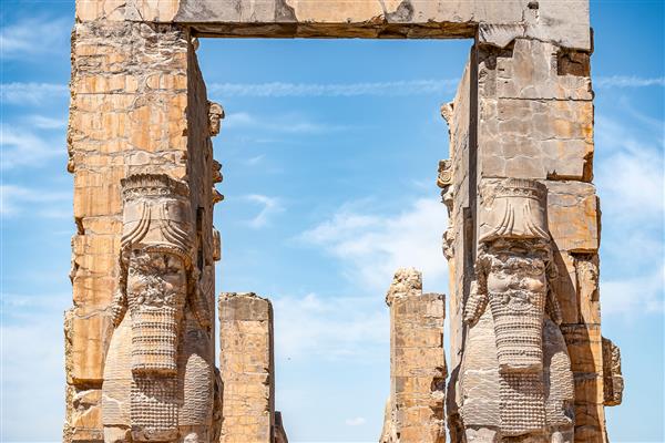  عکس تخت جمشید در زمان هخامنشیان