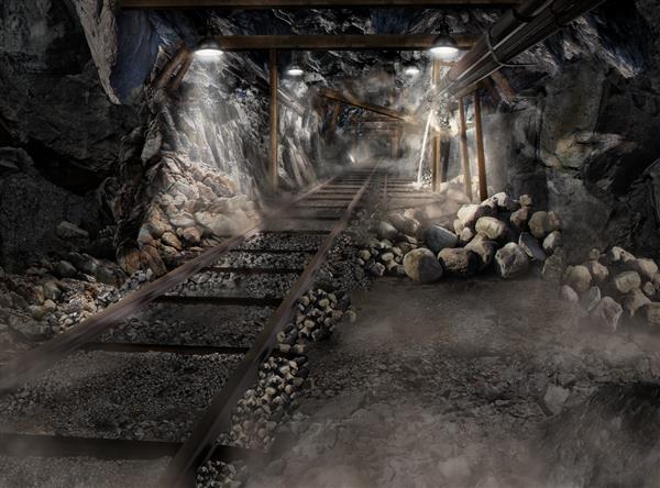 استخراج غار تاریک بدون کارگران معدن برای غلتک زیر زمینی با خطر فرود