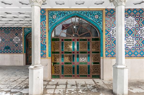 همدان ایران فضای داخلی مسجد امامزاده عبدالله