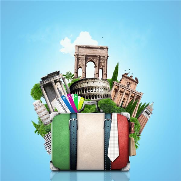ایتالیا جاذبه های ایتالیا و چمدان یکپارچه سفر