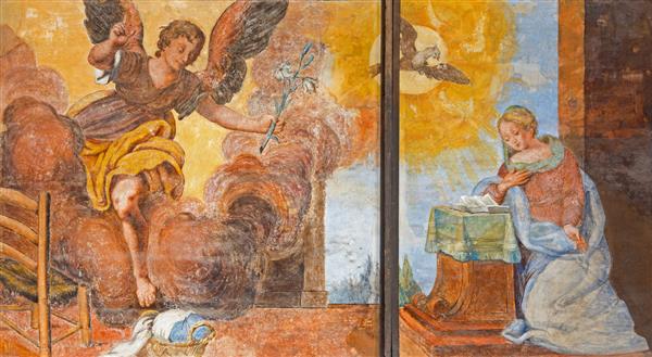 ترویوس ایتالیا نقاشی دیواری در مقدس نیکلاس یا کلیسای سن نیکولو