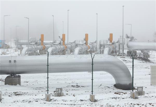 ایستگاه تحویل مرزی در خط لوله انتقال گاز طبیعی در نزدیکی رزوادوف جمهوری چک