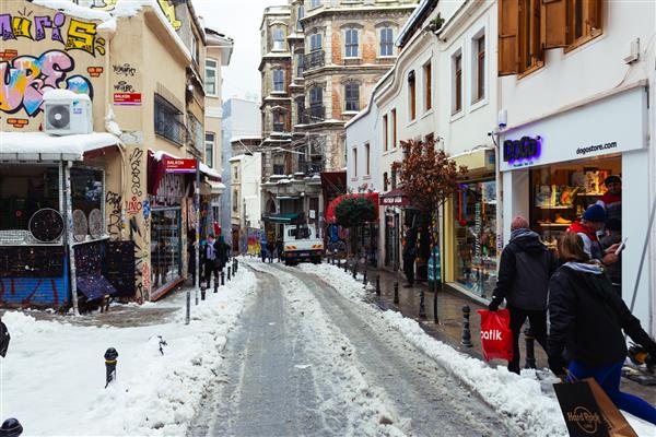 استانبول ترکیه یک روز زمستان استانبول