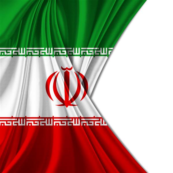 پرچم ایران و زمینه سفید
