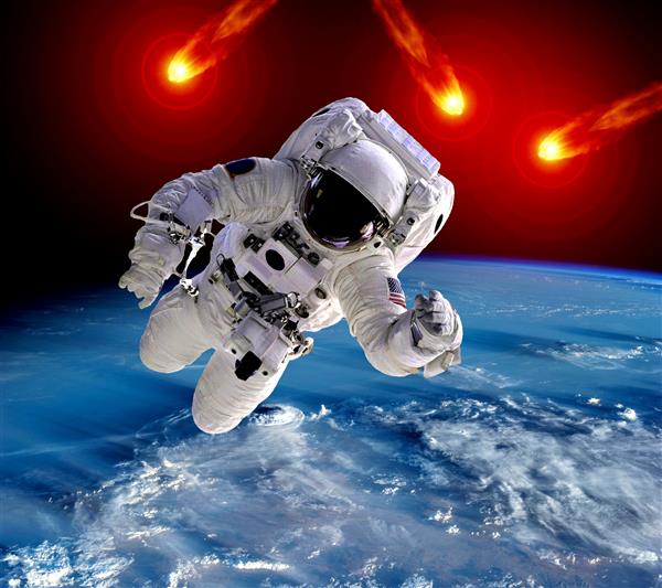فضانورد فضایی زمین شهاب سنگ سیارک