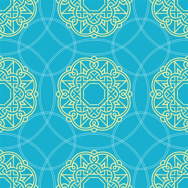 الگوهای انتزاعی یکپارچه به سبک اسلامی تصویر