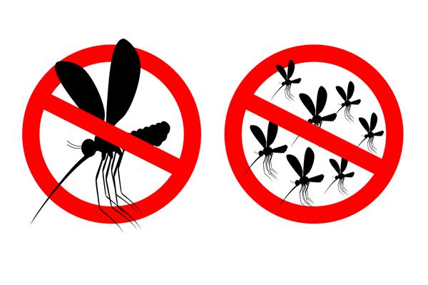 ازدحام پشه ممنوع نشان ضد مالاریا