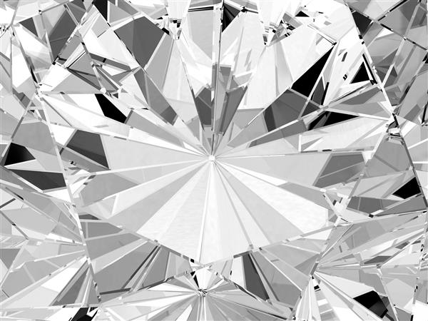 بافت الماس واقع گرایانه از نزدیک تصویر سه بعدی