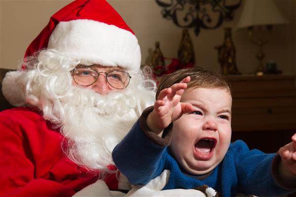کودک از بابانوئل می ترسد