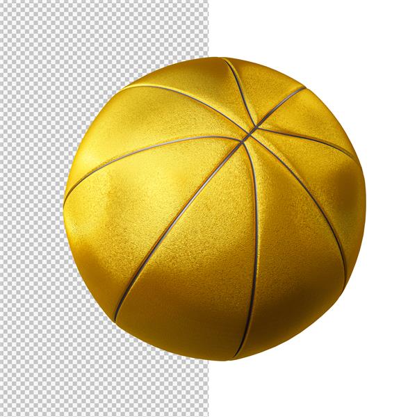 تصویر جداگانه بسکتبال طلایی