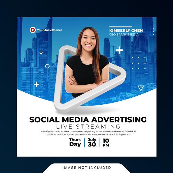 مفهوم خلاقانه کارگاه پخش مستقیم قالب تبلیغات بازاریابی رسانه های اجتماعی